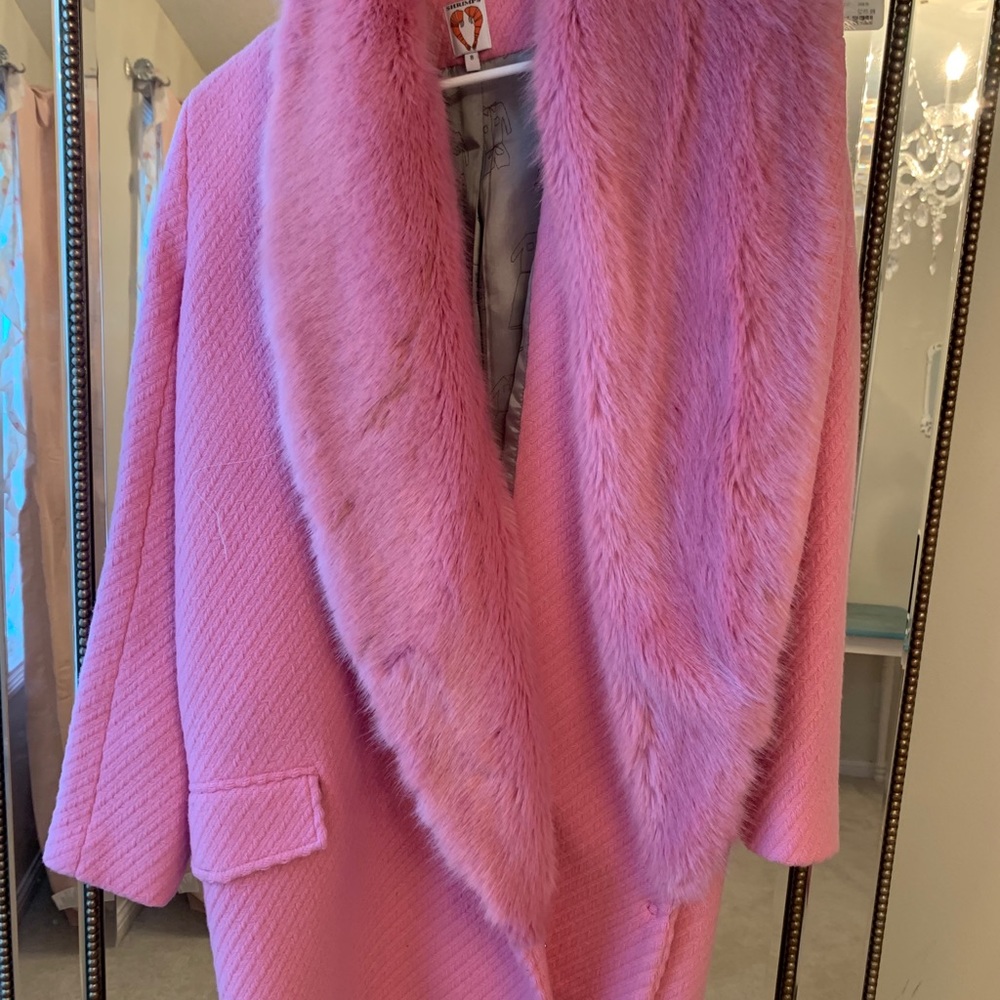 Shrimps pink fur coat